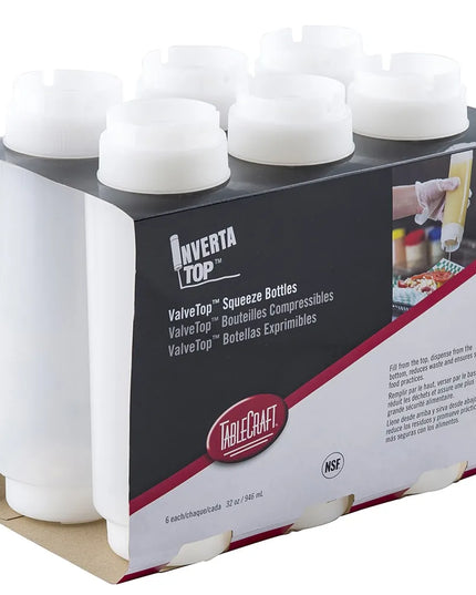 Bình Squeeze Invertatop Tablecraft C32SV 946 ml Polyethylene Trong Suốt