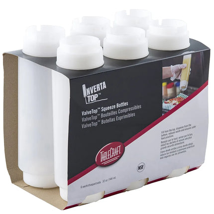 Bình Squeeze Invertatop Tablecraft C32SV 946 ml Polyethylene Trong Suốt