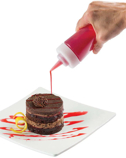 Bình Squeeze Miệng Rộng Tablecraft 11253C 355 ml, Polyethylene, Tự Nhiên
