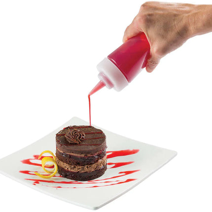 Bình Squeeze Miệng Rộng Tablecraft 11253C 355 ml, Polyethylene, Tự Nhiên