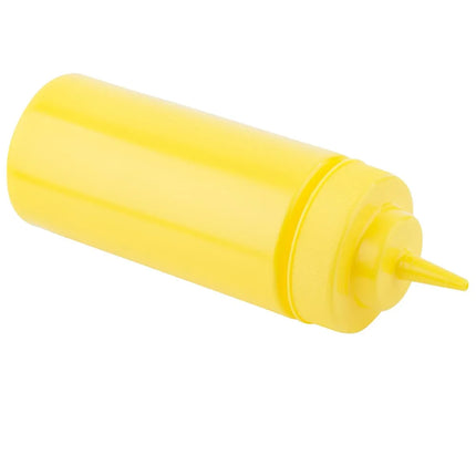 Bình Squeeze Miệng Rộng Tablecraft 11663M 473 ml, Polyethylene Mềm, Màu Mù Tạt