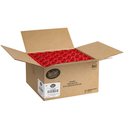 Bình Squeeze Miệng Rộng Tương Cà Tablecraft 11253K 355 ml, Đỏ