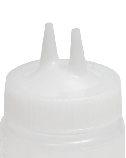 Bình Squeeze Miệng Rộng Vollrath 2316-13 473 ml Đầu Đôi - Trong Suốt