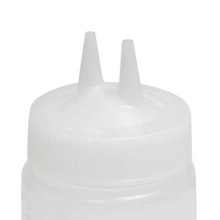 Bình Squeeze Miệng Rộng Vollrath 2316-13 473 ml Đầu Đôi - Trong Suốt