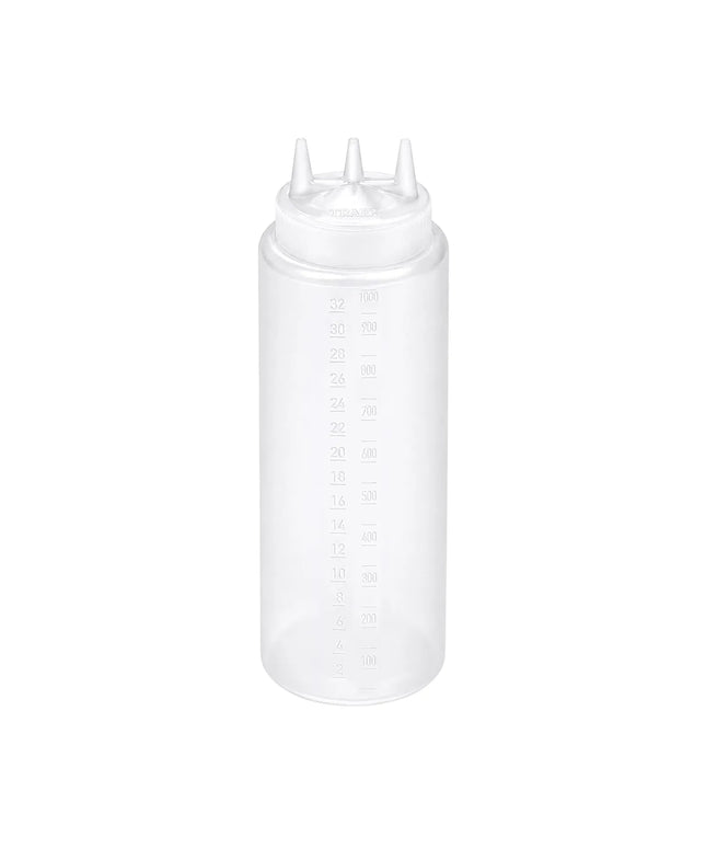 Bình Squeeze Miệng Rộng Vollrath 3332-13 946 ml, Nắp Trong, Trong Suốt