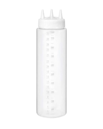 Bình Squeeze Miệng Rộng Vollrath 3332-13 946 ml, Nắp Trong, Trong Suốt