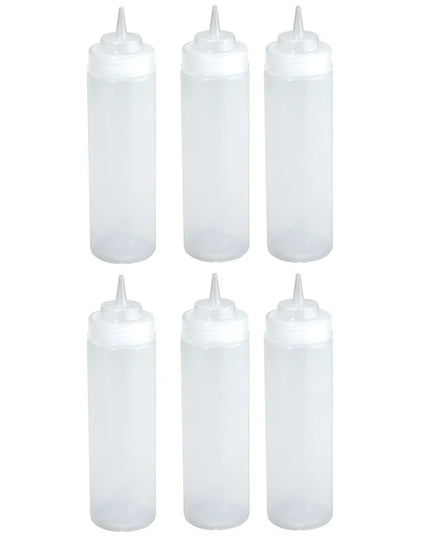 Bình Squeeze Miệng Rộng Winco PSW-16 473 ml, Nhựa, Trong Suốt