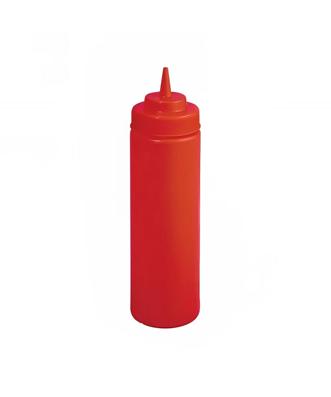 Bình Squeeze Miệng Rộng Winco PSW-24R 710 ml, Nhựa, Đỏ