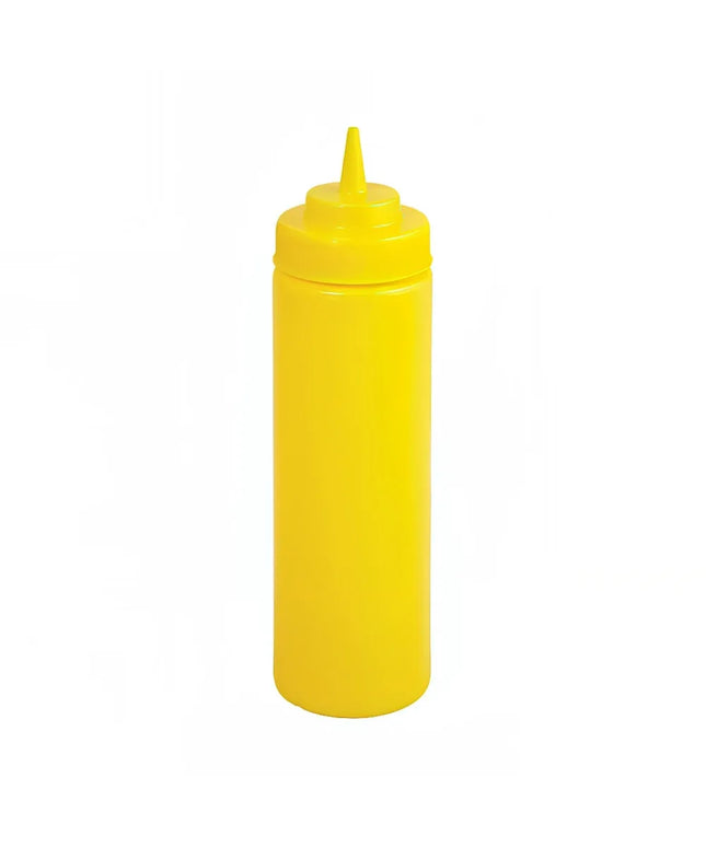 Bình Squeeze Nhựa Winco PSW-16Y 473 ml Miệng Rộng Màu Vàng