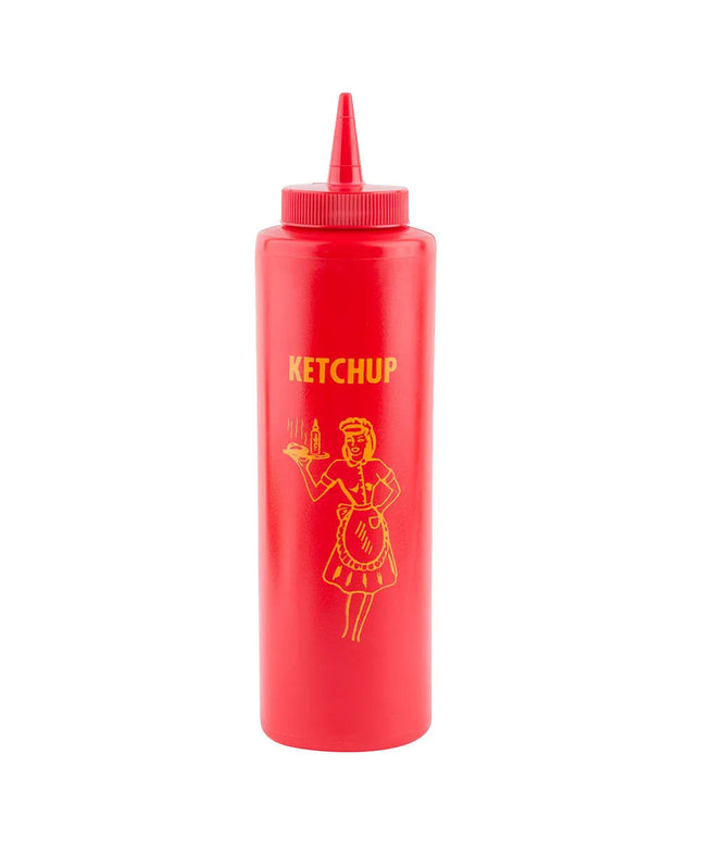 Bình Squeeze Nostalgia Tablecraft 1112K 355 ml Tương Cà Polyethylene Mềm