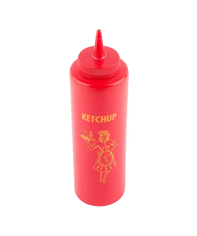 Bình Squeeze Nostalgia Tablecraft 1112K 355 ml Tương Cà Polyethylene Mềm