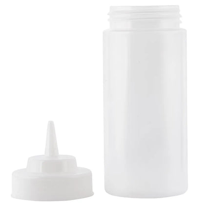 Bình Squeeze Tablecraft 11663C 473 ml, Đầu Côn Tự Nhiên, Polyethylene, Trong Suốt