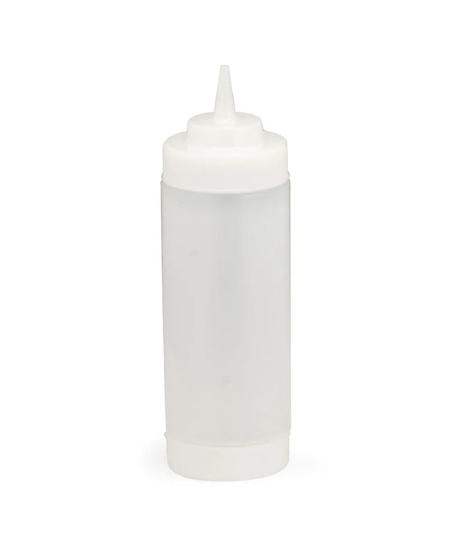 Bình Squeeze Tablecraft 11663CF Miệng Rộng 2 Chiều 473 ml - Đầu Côn, Thân Tự Nhiên