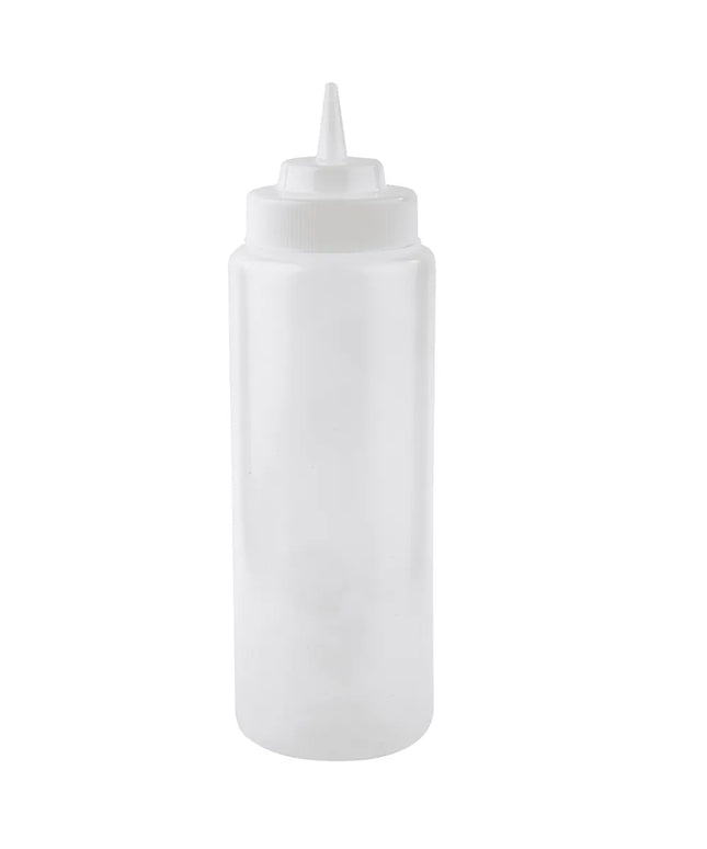 Bình Squeeze Tablecraft 3263C 946 ml, Đầu Côn Tự Nhiên, Polyethylene, Trong Suốt