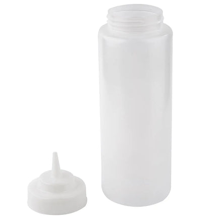 Bình Squeeze Tablecraft 3263C 946 ml, Đầu Côn Tự Nhiên, Polyethylene, Trong Suốt
