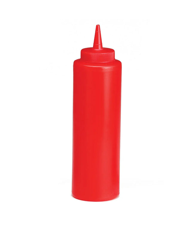 Bình Squeeze Tương Cà Tablecraft 112K-1 355 ml, Đầu Côn, Poly, Đỏ