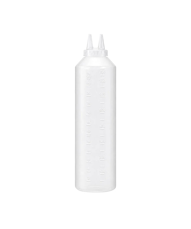 Bình Squeeze Vollrath 2224-13 710 ml Đầu Đôi - Trong Suốt Nắp Trong