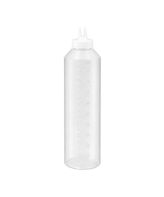 Bình Squeeze Vollrath 2232-13 946 ml Đầu Đôi - Trong Suốt Nắp Trong