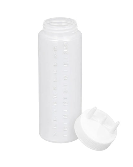 Bình Squeeze Vollrath 3324-13 710 ml Miệng Rộng Trong Suốt Nắp Trong
