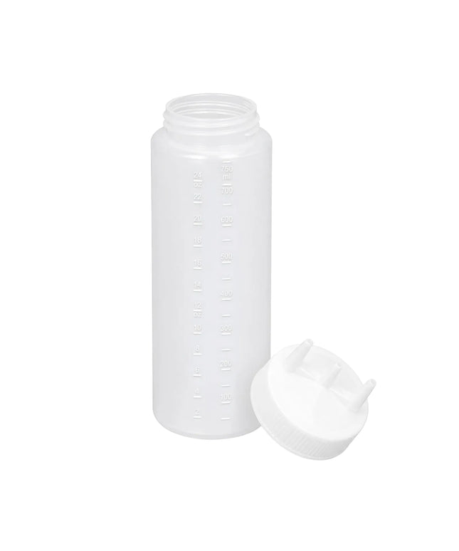 Bình Squeeze Vollrath 3324-13 710 ml Miệng Rộng Trong Suốt Nắp Trong