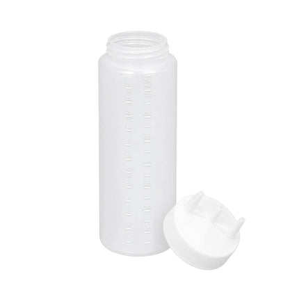 Bình Squeeze Vollrath 3324-13 710 ml Miệng Rộng Trong Suốt Nắp Trong