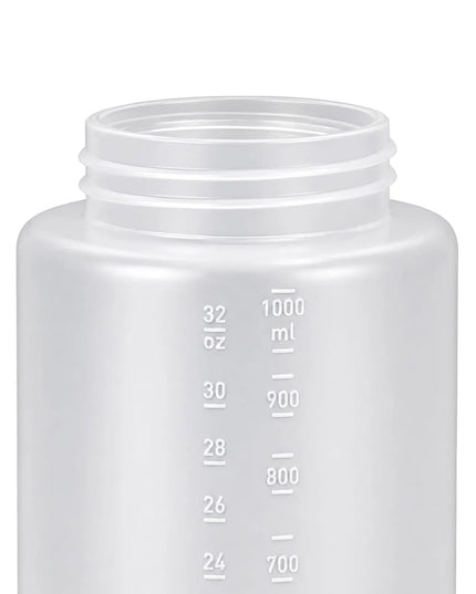 Bình Squeeze Vollrath 3332-1344 Miệng Rộng 946 ml - Nắp Xanh, Thân Trong