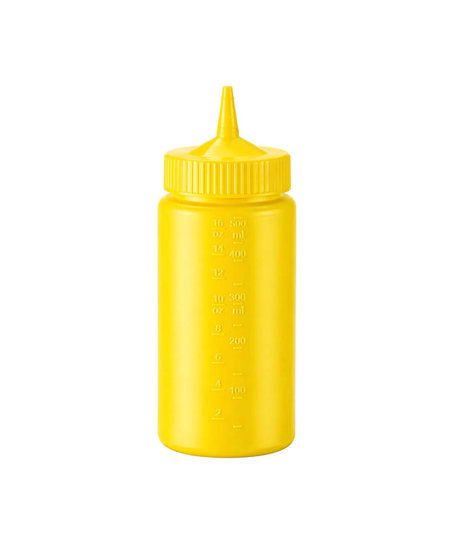 Bình Squeeze Vollrath 4916-08 Miệng Rộng 473 ml - Nắp Vàng, Thân Vàng