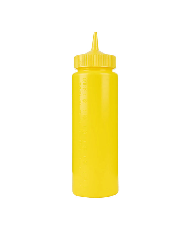 Bình Squeeze Vollrath 4924-08 710 ml Miệng Rộng Màu Vàng Nắp Vàng