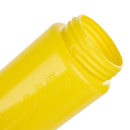 Bình Squeeze Vollrath 4924-08 710 ml Miệng Rộng Màu Vàng Nắp Vàng