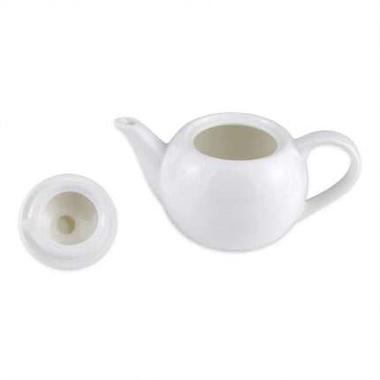 Bình Trà Royal Rideau Libbey 905356903 Nắp Núm Tay Cầm Vòng Sứ Trắng 414 ml