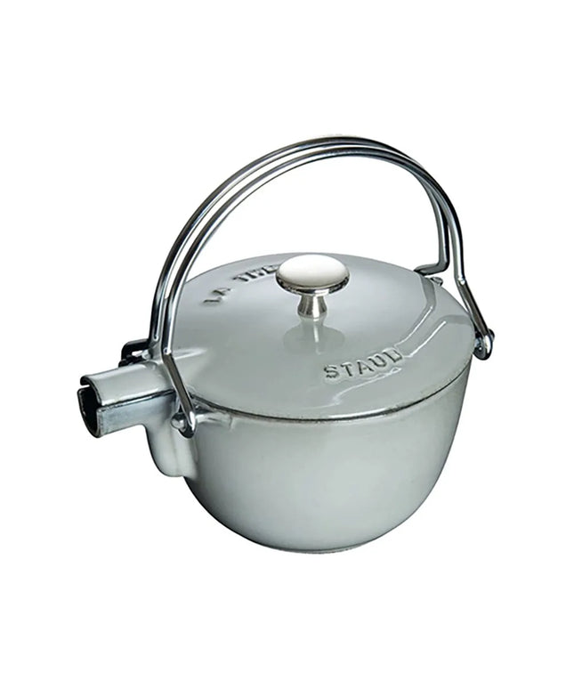 Bình Trà Tròn Staub 1004028 Gang Tráng Men Màu Xám Graphite 946 ml