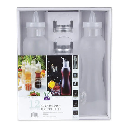 Bộ 12 Chai Đựng Sốt Salad/Nước Ép GET SDB-32-PC-2 - Nhựa Polycarbonate, Trong Suốt