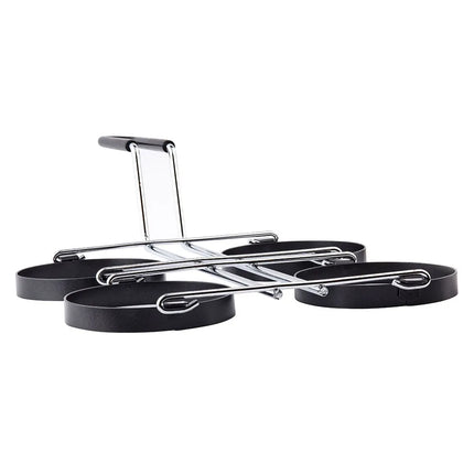 Bộ 4 Khuôn Chiên Trứng Tablecraft 1240 Bề Mặt Mạ Chrome, 4 Khuôn 10.2 x 1.6 cm