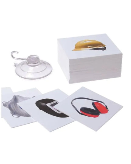 Bộ Bảng Biểu PPE-ID™ Thay Đổi Được Accuform Signs PPE236 Kèm (56) Thẻ Chèn - 61 x 45.7 cm, Nhựa Nhiệt Dẻo