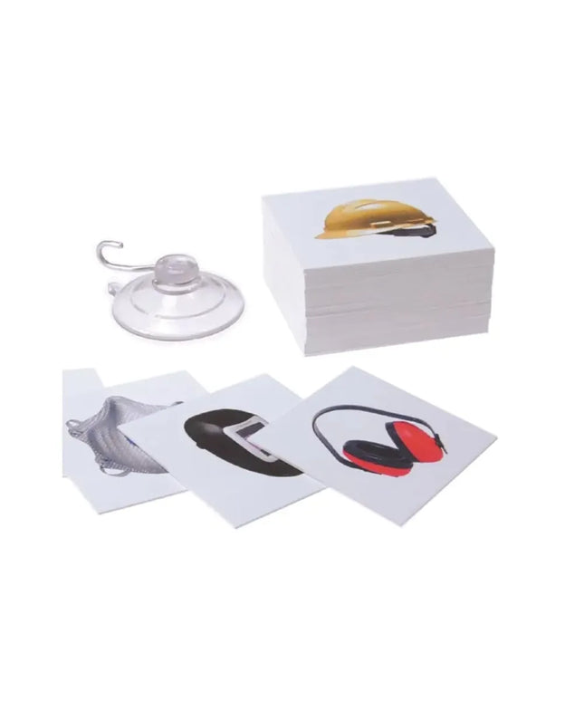 Bộ Bảng Biểu PPE-ID™ Thay Đổi Được Accuform Signs PPE236 Kèm (56) Thẻ Chèn - 61 x 45.7 cm, Nhựa Nhiệt Dẻo