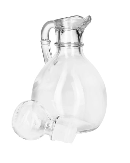 Bộ Bình Đựng Dầu Giấm Libbey 80371 177 ml Kệ Dây & Nút Thủy Tinh - Thủy Tinh, Trong Suốt