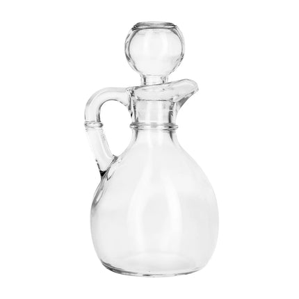 Bộ Bình Đựng Dầu Giấm Libbey 80371 177 ml Kệ Dây & Nút Thủy Tinh - Thủy Tinh, Trong Suốt