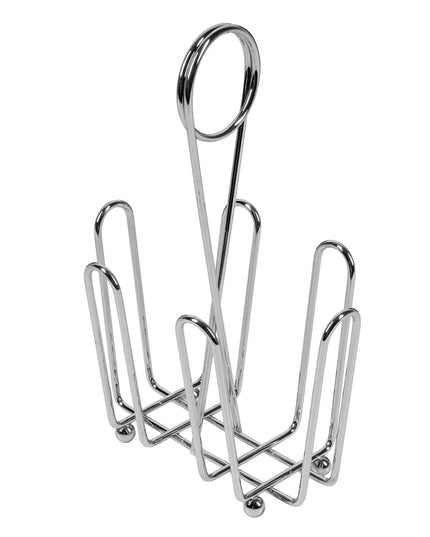 Bộ Bình Đựng Dầu Giấm Tablecraft 600ST 177 ml Kệ Chrome Nắp Inox - Thủy Tinh, Trong Suốt