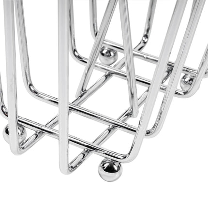 Bộ Bình Đựng Dầu Giấm Tablecraft 600ST 177 ml Kệ Chrome Nắp Inox - Thủy Tinh, Trong Suốt