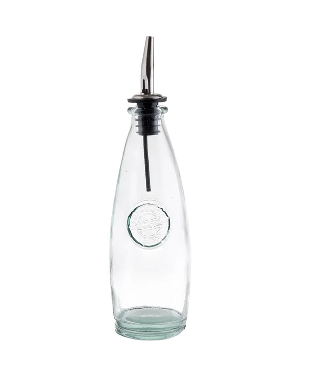 Bộ Bình Đựng Dầu Giấm Tablecraft 6619 355 ml Nắp Inox - Thủy Tinh, Xanh Lá Nhạt