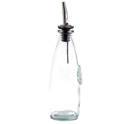 Bộ Bình Đựng Dầu Giấm Tablecraft 6619 355 ml Nắp Inox - Thủy Tinh, Xanh Lá Nhạt