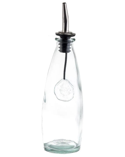 Bộ Bình Đựng Dầu Giấm Tablecraft 6619 355 ml Nắp Inox - Thủy Tinh, Xanh Lá Nhạt