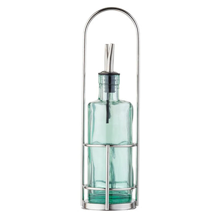 Bộ Bình Đựng Dầu Giấm Tablecraft 918RSN Gemelli 251 ml - Thủy Tinh/Inox, Xanh Lá Nhạt