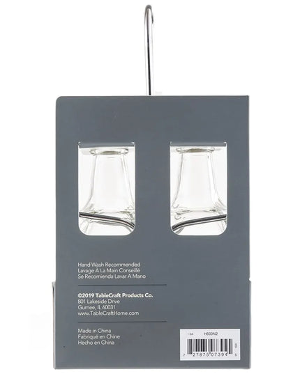 Bộ Bình Đựng Dầu Giấm Tablecraft H600N2 177 ml Kệ Chrome & Nắp Inox - Thủy Tinh, Trong Suốt