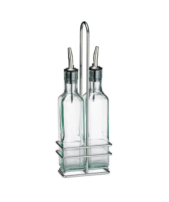 Bộ Bình Đựng Gia Vị Tablecraft H9085N 251 ml Giá Chrome Vòi Inox - Thủy Tinh Màu Xanh Lá