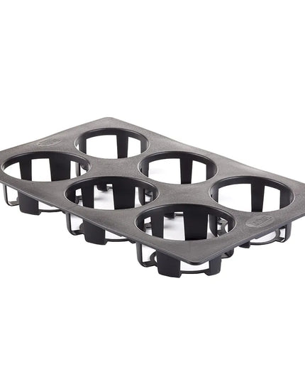 Bộ Bình Đựng Sốt Salad Tablecraft N481BK - 6 Bình & Khay Đen