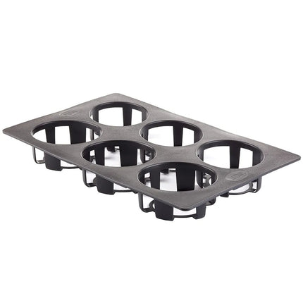 Bộ Bình Đựng Sốt Salad Tablecraft N481BK - 6 Bình & Khay Đen