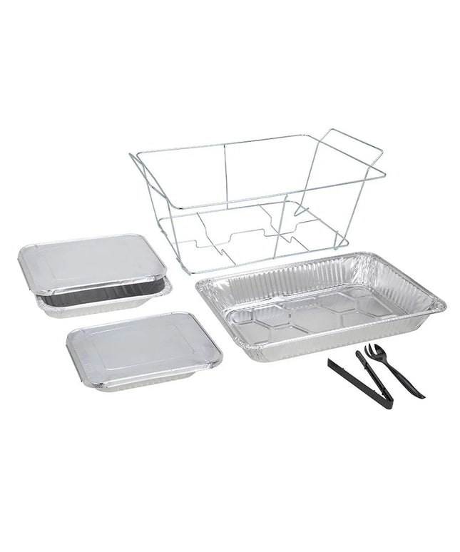 Bộ Catering Sterno Kèm (18) Khay Đựng Thức Ăn Nửa Cỡ Nhôm 70168