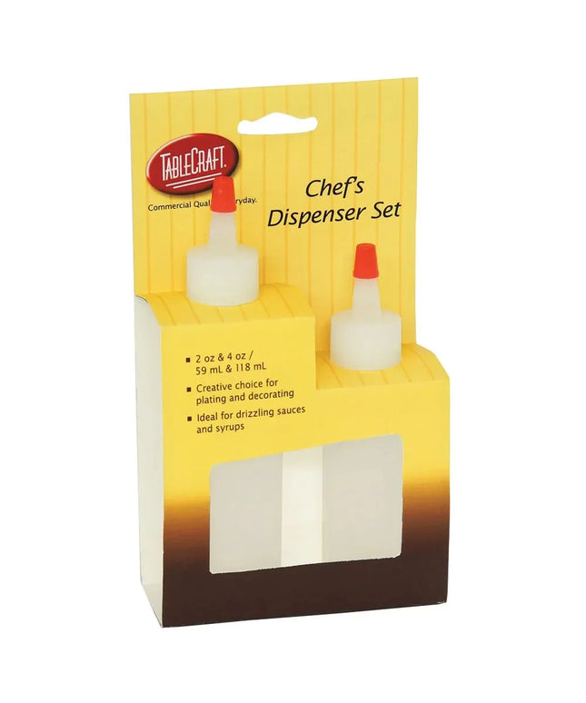Bộ Chai Bóp Định Lượng Bếp Chuyên Nghiệp Tablecraft H110204 Màu Tự Nhiên