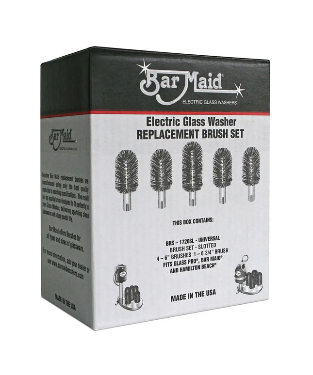 Bộ Chổi Có Rãnh Đa Năng Thay Thế Máy Rửa Ly Bar Maid BRS-1720SL 5 Cái
